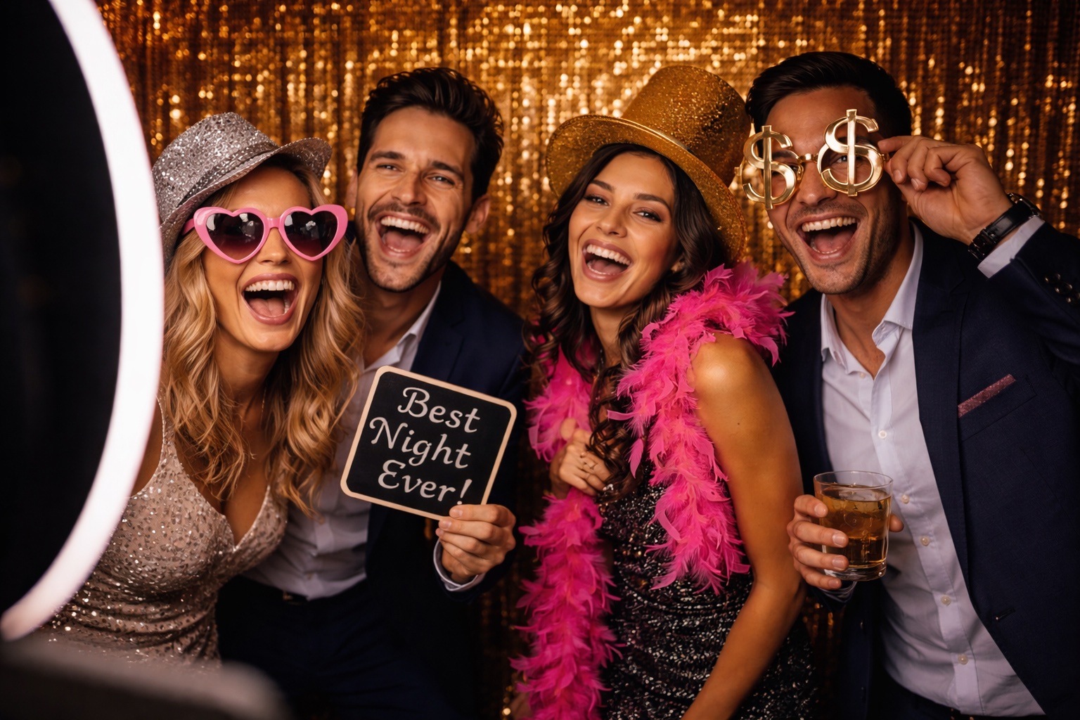 Photo booth entertainment at a Vancouver corporate party